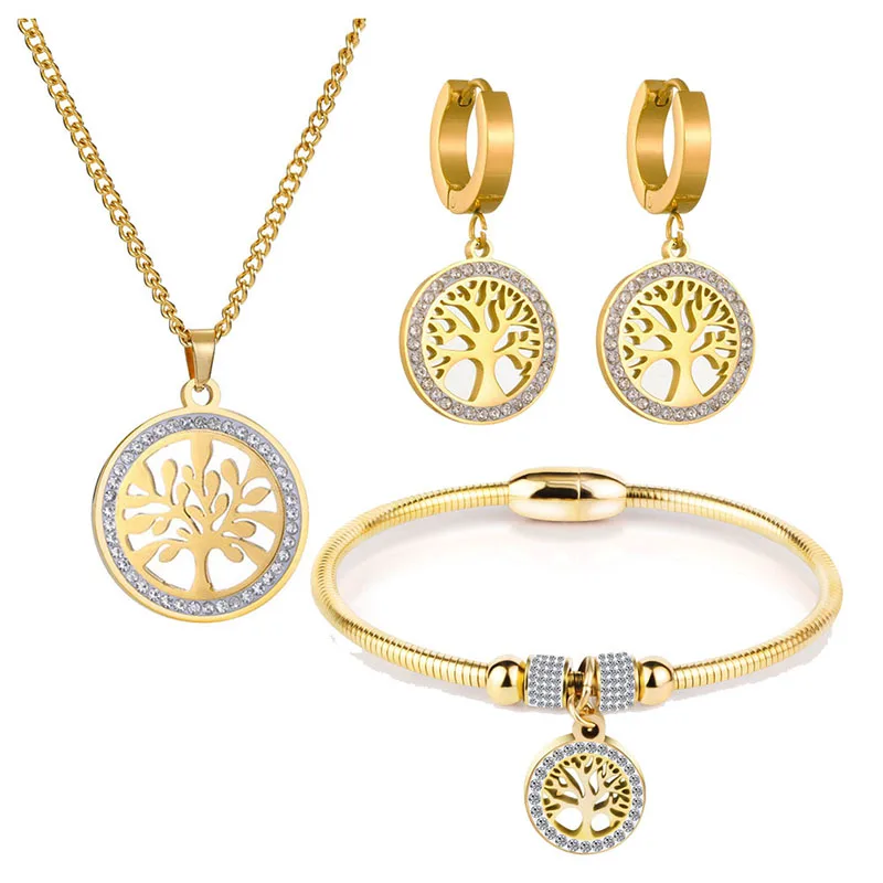 316L Stainless Steel Emerald Circular Large Crystal Pendant Necklace Earrings Bracelet Wedding Jewelry Set
316L Stainless Steel Emerald Circular Large Crystal Pendant Necklace Earrings Bracelet Wedding Jewelry Set