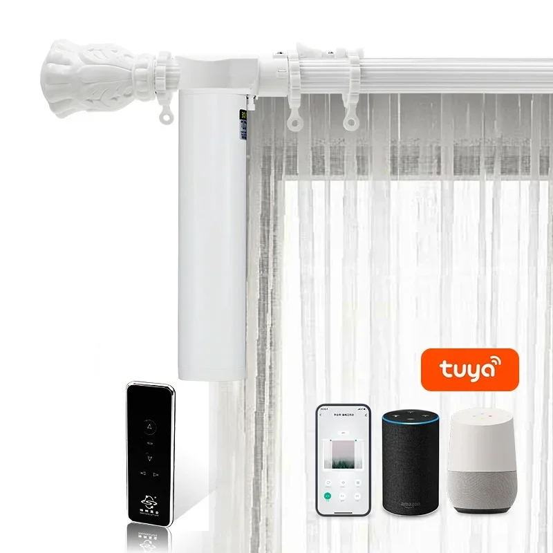 Smart Home Products Wifi Remote Control Electric Curtains Track Rail Set Motorized Curtain Rod
Smart Home Products Wifi Remote Control Electric Curtains Track Rail Set Motorized Curtain Rod