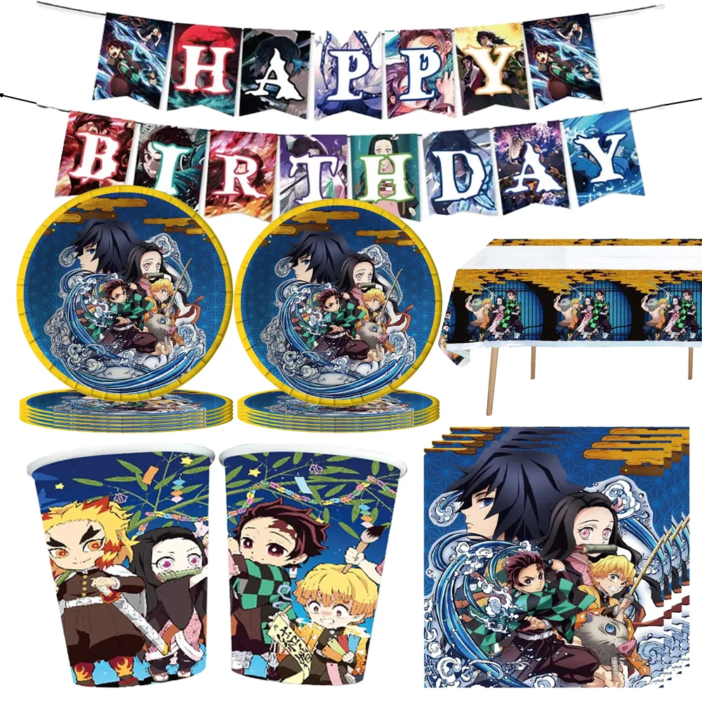 Demon Slayered Kimetsu No Yaiba Birthday Party Decoration Tableware Anime Baby Shower Boys Latex Balloon Birthday Supplies Toys
Demon Slayered Kimetsu No Yaiba Birthday Party Decoration Tableware Anime Baby Shower Boys Latex Balloon Birthday Supplies Toys
