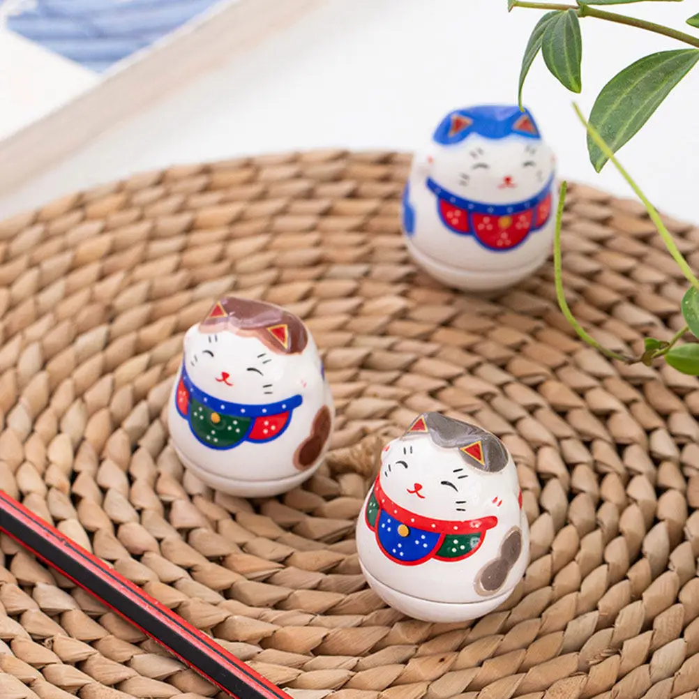 Cat Adornment Ceramic Tumbler Desktop Decoration Lucky Cat Statue for Home Office Bedroom Gift Christmas Birthday
Cat Adornment Ceramic Tumbler Desktop Decoration Lucky Cat Statue for Home Office Bedroom Gift Christmas Birthday
