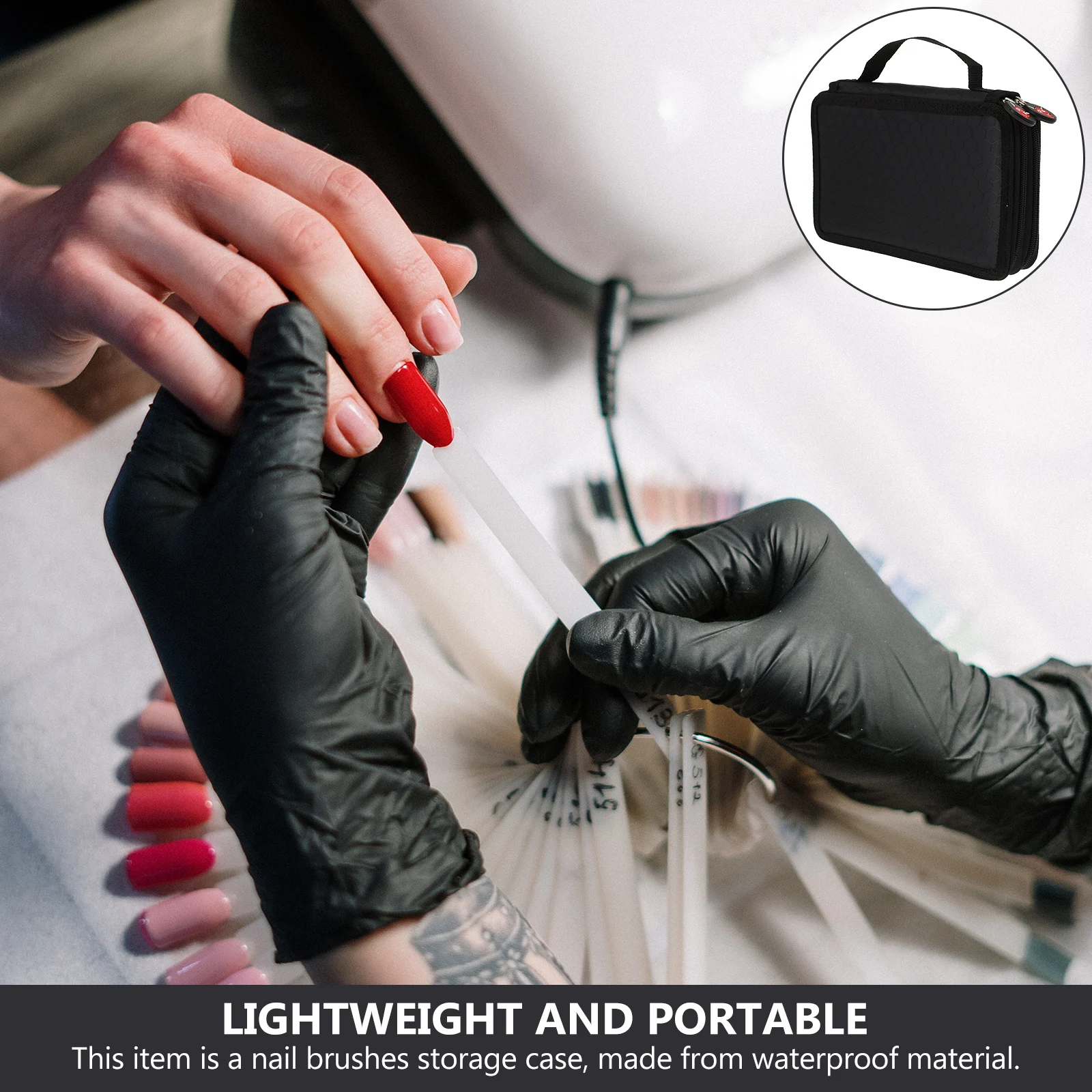 Lightweight Nail Tool Storage Bag Compact Organizer Durable Space-Saving Beauty Accessory Large Capacity Brush 
Lightweight Nail Tool Storage Bag Compact Organizer Durable Space-Saving Beauty Accessory Large Capacity Brush