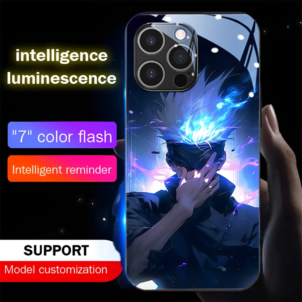 Top Anime LED Light Smart Luminous Voice-activated Sound Control Phone Case For iPhone 16 E 15 14 13 12 11 Pro Max X XR XS Plus 
Top Anime LED Light Smart Luminous Voice-activated Sound Control Phone Case For iPhone 16 E 15 14 13 12 11 Pro Max X XR XS Plus