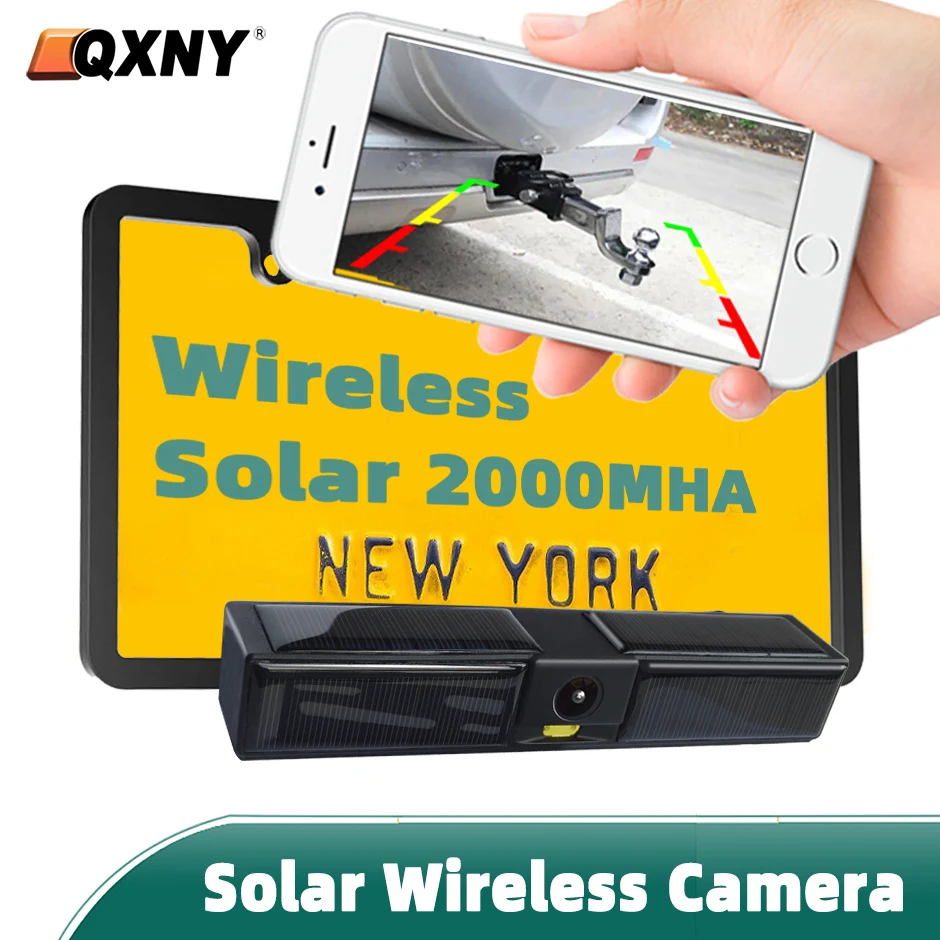 WiFi Wireless Solar Energy 1080P Rear/Front License Camera Built-in Battery for IPhone Android Phone for Truck Car Van RV
WiFi Wireless Solar Energy 1080P Rear/Front License Camera Built-in Battery for IPhone Android Phone for Truck Car Van RV