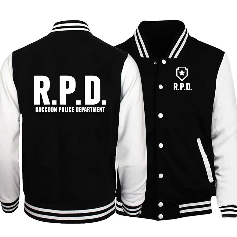 Raccoon City Print RPD Baseball Jacket Men Clothing Women Streetwear Fleece Bomber Jackets for Kids Winter Coats
Raccoon City Print RPD Baseball Jacket Men Clothing Women Streetwear Fleece Bomber Jackets for Kids Winter Coats