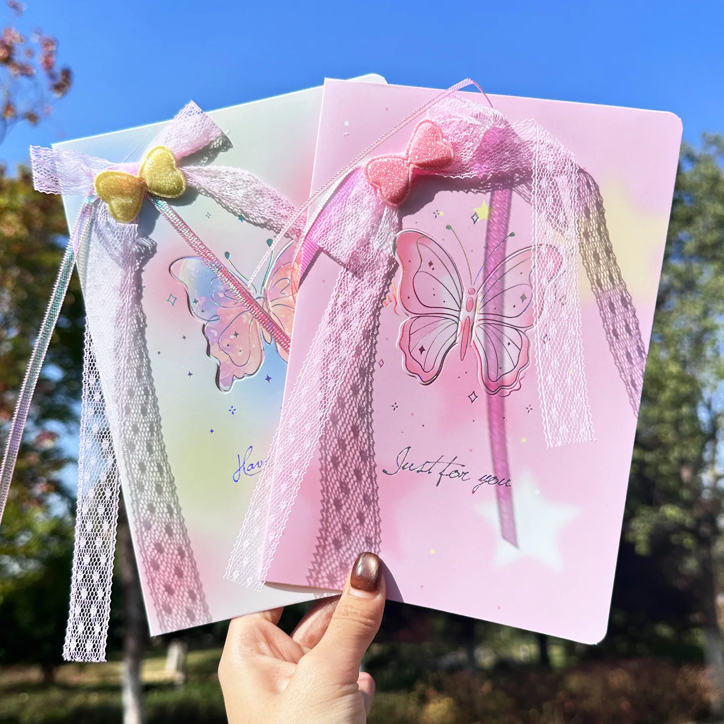 1/4Pcs Butterfly Greenhouse Greeting Card: Lace Bow Accents, Intricate 3D Butterfly Design, Birthday Greeting Card
1/4Pcs Butterfly Greenhouse Greeting Card: Lace Bow Accents, Intricate 3D Butterfly Design, Birthday Greeting Card