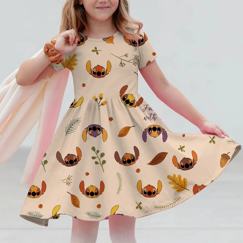 New Printed Dress Cartoon Starry Baby Stitch Girls' Skirt Casual Breathable Girls' Short Sleeve Dress Children's Clothing
New Printed Dress Cartoon Starry Baby Stitch Girls' Skirt Casual Breathable Girls' Short Sleeve Dress Children's Clothing