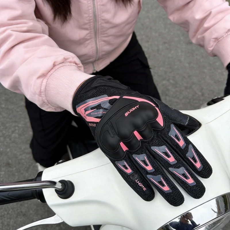 SUOMY Breathable Racing Motorcycle Gloves Pink Full Finger Anti-Skid Summer Riding Size XS-XXL for Men Women Motorbike Gear
SUOMY Breathable Racing Motorcycle Gloves Pink Full Finger Anti-Skid Summer Riding Size XS-XXL for Men Women Motorbike Gear
