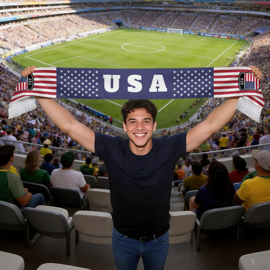 2026 USA AMERICA Flag Soccer Fans Scarf Top Print Sports Gift For National Day Independence Day Polyester Double Side
2026 USA AMERICA Flag Soccer Fans Scarf Top Print Sports Gift For National Day Independence Day Polyester Double Side