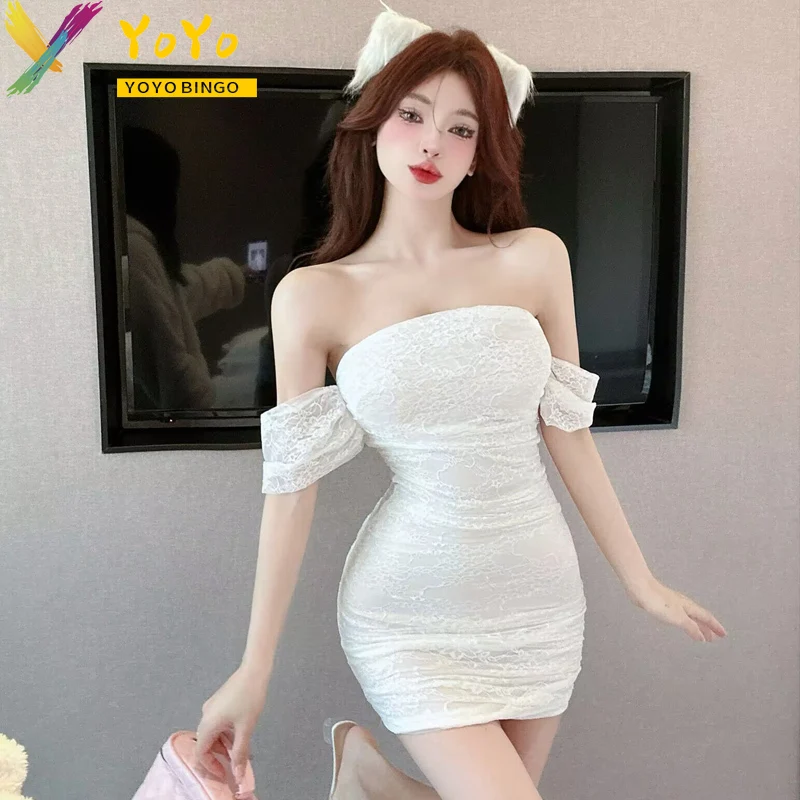 Sexy Lace One Line Neck Topless Open Back Dress Elegant Sweet 2024 Fashion Summer Slim Bodycon Party Club Dress
Sexy Lace One Line Neck Topless Open Back Dress Elegant Sweet 2024 Fashion Summer Slim Bodycon Party Club Dress