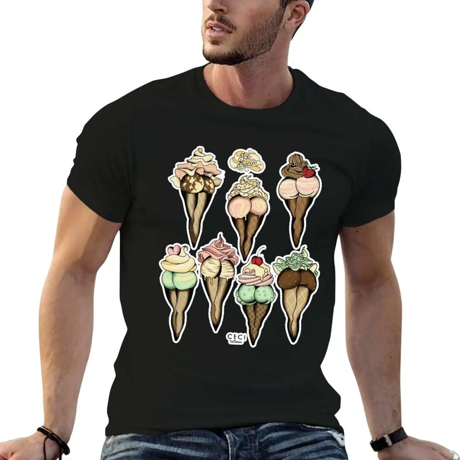 sexy ice cream tattoo flash T-Shirt t shirts cotton 100% anime t shirts for man T-Shirt
sexy ice cream tattoo flash T-Shirt t shirts cotton 100% anime t shirts for man T-Shirt