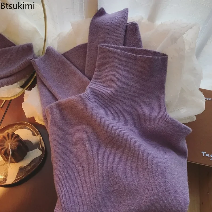 New 2024 Women's Turtleneck Sweater Fashion Loose Casual Knitted Sweater Pullover Autumn Winter Solid Warm Knitwear Sweater Tops
New 2024 Women's Turtleneck Sweater Fashion Loose Casual Knitted Sweater Pullover Autumn Winter Solid Warm Knitwear Sweater Tops