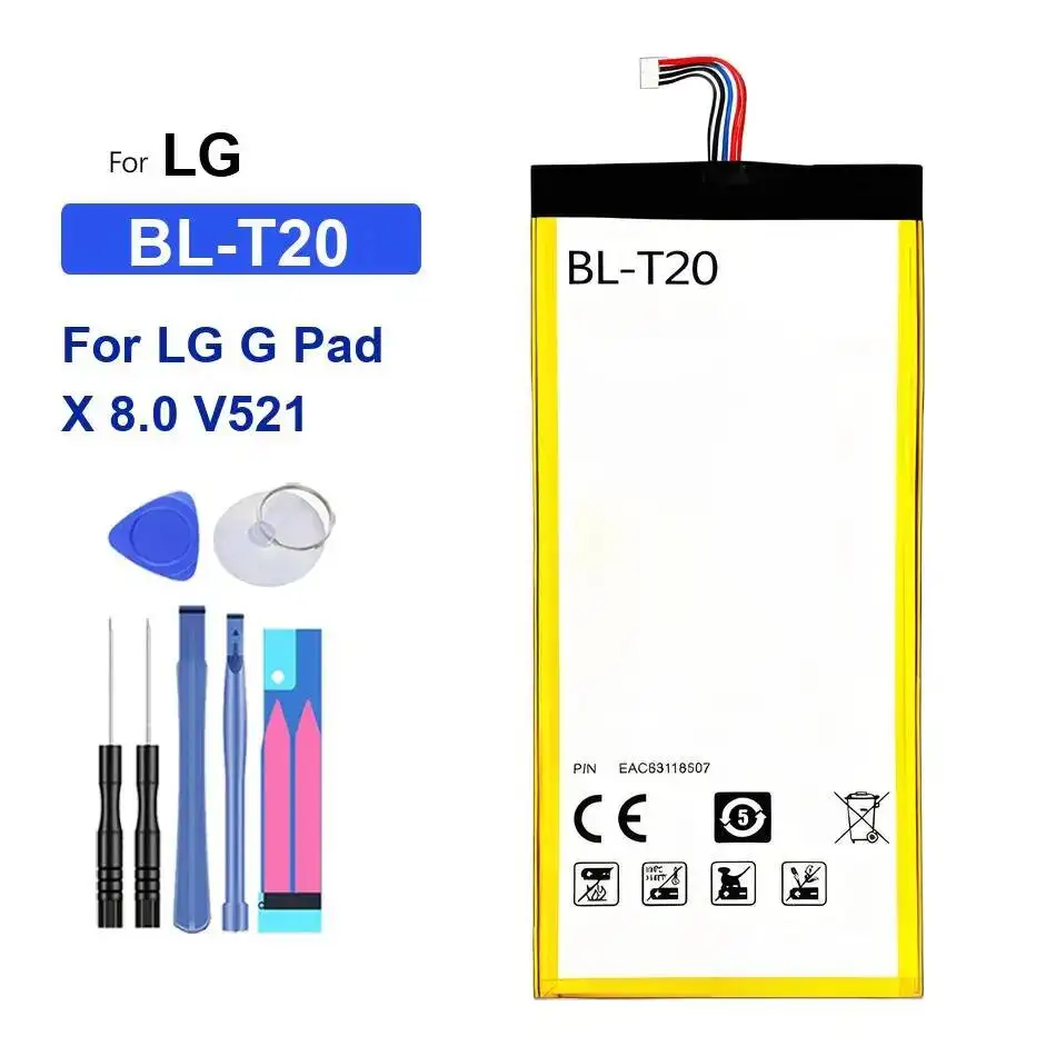 Аккумулятор для планшета высокой емкости BL-T13 BL-T12 BL-T10 4000-8200 мАч для LG G Pad 10.1" F X3 5 7.0 8.0 8.3 10.1 4G
Аккумулятор для планшета высокой емкости BL-T13 BL-T12 BL-T10 4000-8200 мАч для LG G Pad 10.1" F X3 5 7.0 8.0 8.3 10.1 4G