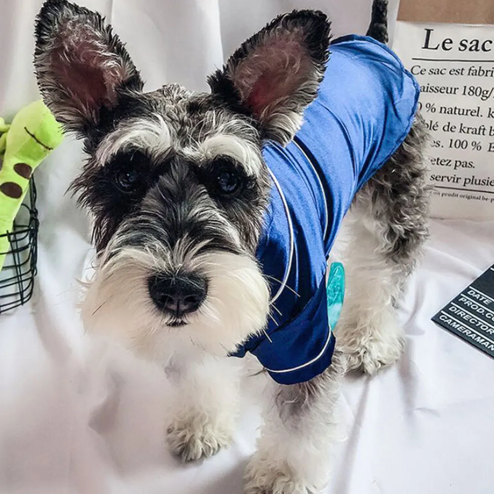 Pet Short Sleeve Cotton Dog Clothes Navy Windproof Pajamas Sleep Costume for Pet Dog Home Wearing Charming Fashion
Pet Short Sleeve Cotton Dog Clothes Navy Windproof Pajamas Sleep Costume for Pet Dog Home Wearing Charming Fashion