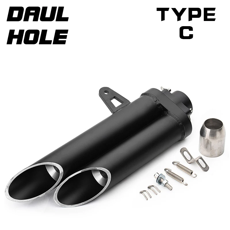 Factory Hot Selling Universal 51MM Motorcycle Exhaust Pipe Double Hole Exhaust Pipe Stainless Steel High Quality 420MM
Factory Hot Selling Universal 51MM Motorcycle Exhaust Pipe Double Hole Exhaust Pipe Stainless Steel High Quality 420MM