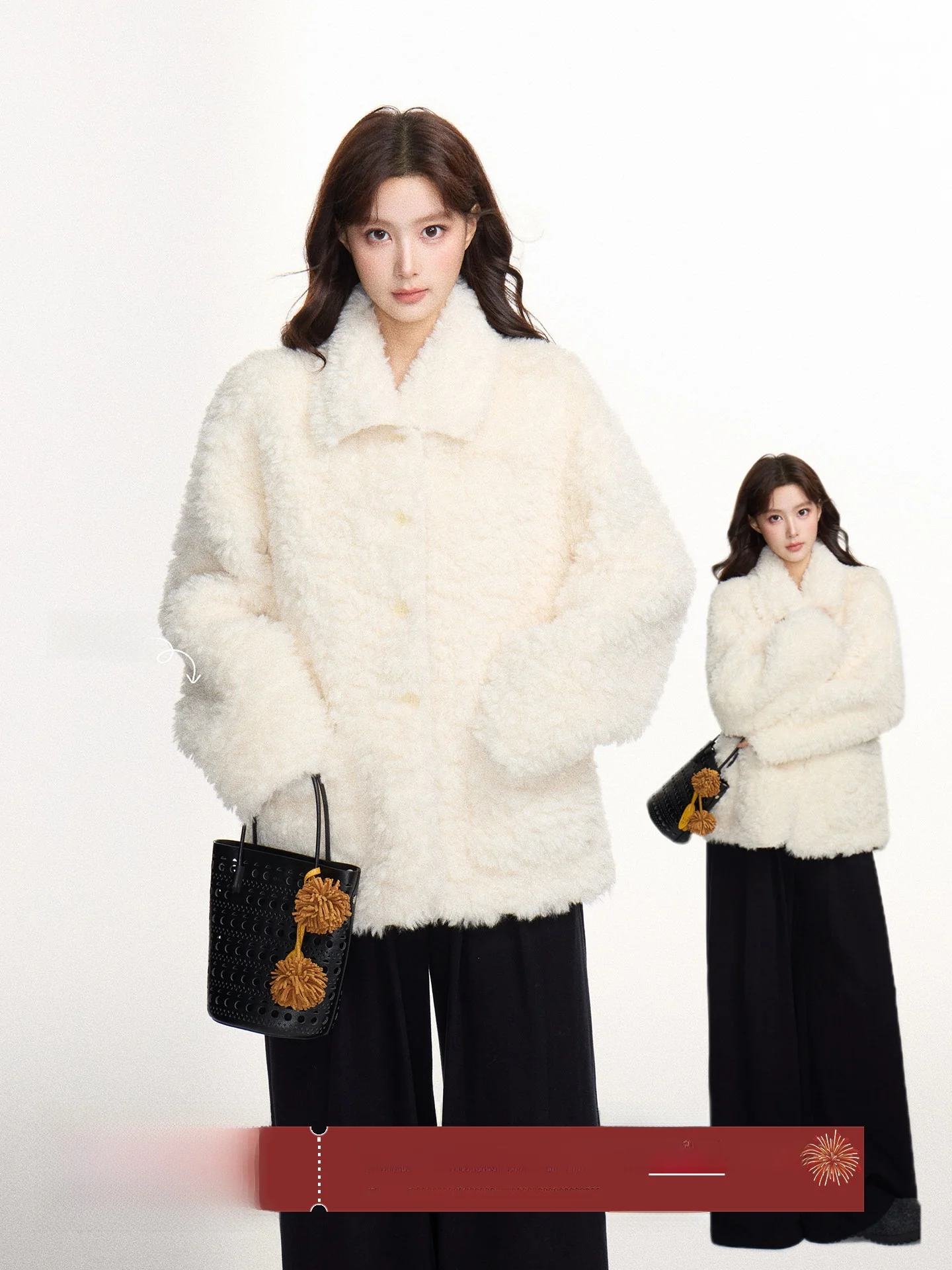 Exnot Soft Plu Warm Outerwear Women's Winter Korean Sle Loose Versatile Top Button Closure Long Sve Color Coat
Exnot Soft Plu Warm Outerwear Women's Winter Korean Sle Loose Versatile Top Button Closure Long Sve Color Coat