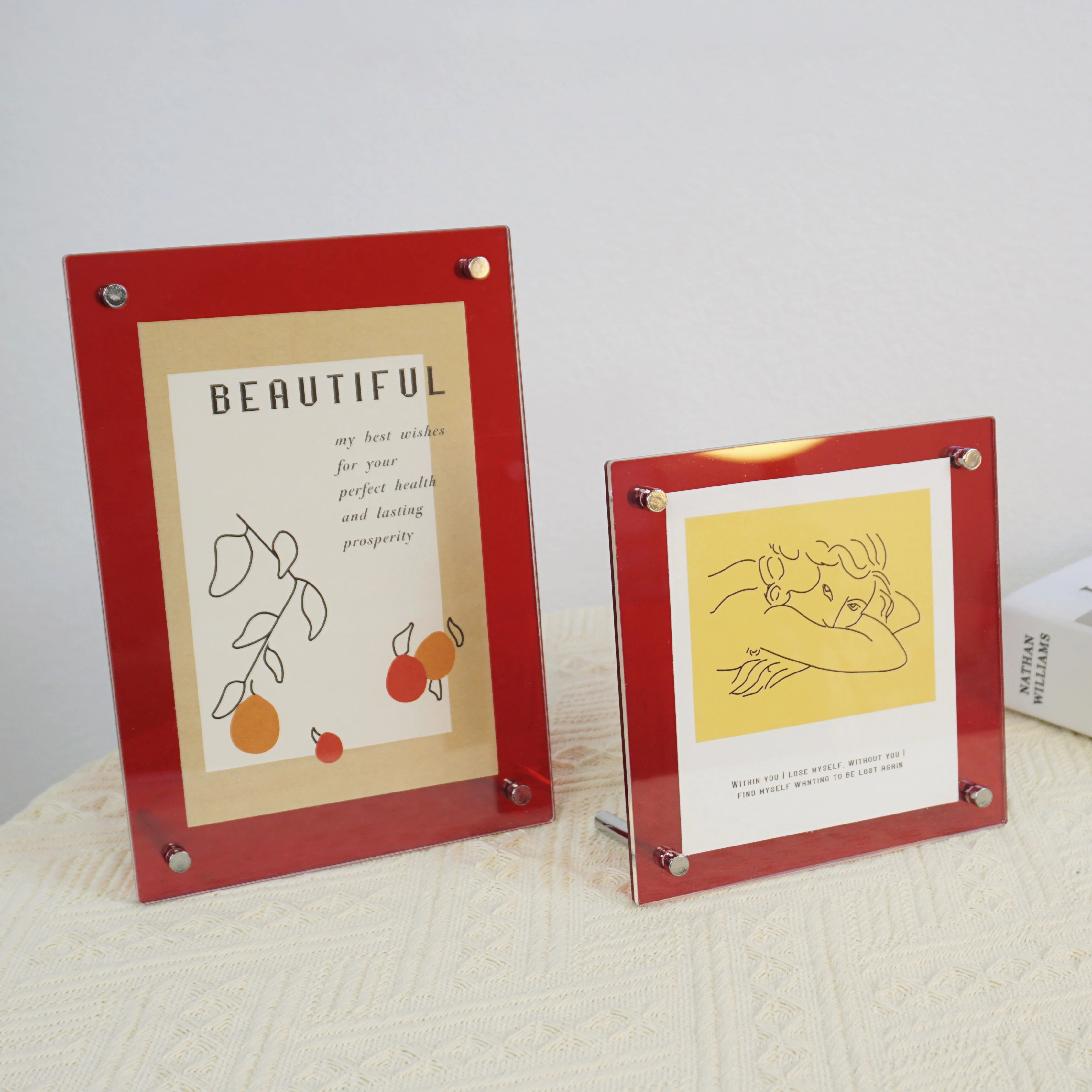 Acrylic Picture Frame,Clear Picture Frame with Stand,Acrylic Lucite Frameless Floating Gift for Home Office Desktop Display
Acrylic Picture Frame,Clear Picture Frame with Stand,Acrylic Lucite Frameless Floating Gift for Home Office Desktop Display