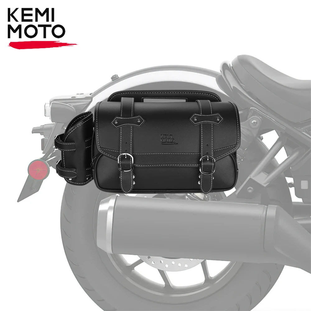 KEMiMOTO Motorcycle Side Bags 9L Motorcycle Saddlebag Bike Storage Bag for Honda Rebel 250 500 1100 for Kawasaki W400 W650 W800
KEMiMOTO Motorcycle Side Bags 9L Motorcycle Saddlebag Bike Storage Bag for Honda Rebel 250 500 1100 for Kawasaki W400 W650 W800