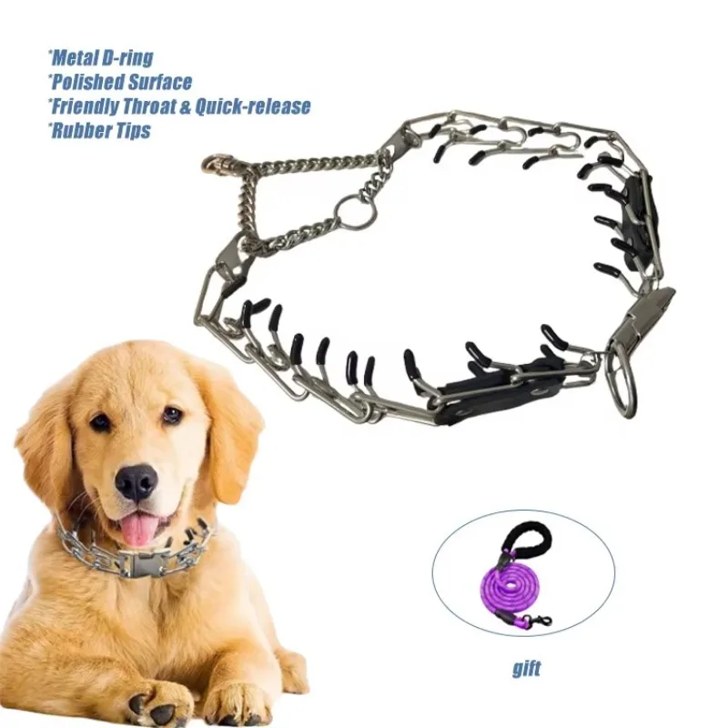 Professional Stainless Steel Prong Collar | Adjustable Dog Training Collar with Safety Lock for Large Breed Behavior Correction
Professional Stainless Steel Prong Collar | Adjustable Dog Training Collar with Safety Lock for Large Breed Behavior Correction