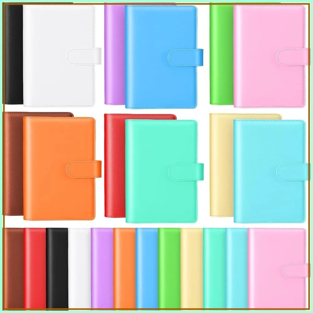 24 Pcs A6 PU Leather Binder Bulk Refillable 6 Ring Notebook Cover with Magnetic Buckle, 5.1x7.48 Inch
24 Pcs A6 PU Leather Binder Bulk Refillable 6 Ring Notebook Cover with Magnetic Buckle, 5.1x7.48 Inch