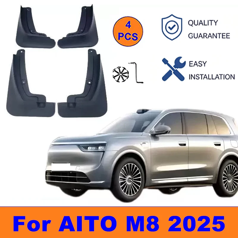 4Pcs Mud Flaps For AITO M8 2025 - Splash Guards Front&Rear Wheel Fender Mudguards Car Exterior Protection Accessories
4Pcs Mud Flaps For AITO M8 2025 - Splash Guards Front&Rear Wheel Fender Mudguards Car Exterior Protection Accessories
