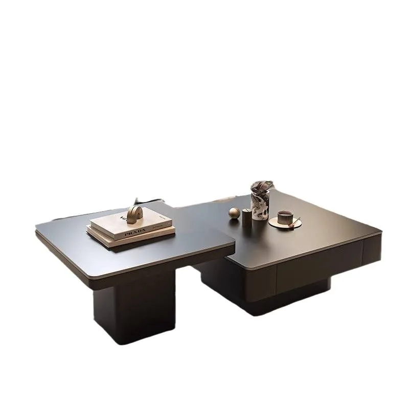 square slate storage coffee table combination modern small apartment living room home high-end sense
square slate storage coffee table combination modern small apartment living room home high-end sense
