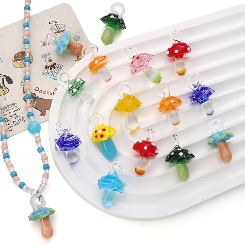 1Pcs 15x26mm Cute Mushroom Decorative Beads Lampwork Beads For Necklace Bracelet DIY Jewelry Craft Making Accessories
1Pcs 15x26mm Cute Mushroom Decorative Beads Lampwork Beads For Necklace Bracelet DIY Jewelry Craft Making Accessories