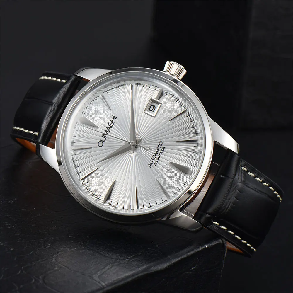 NH35 Watch 40MM Cocktail Watch Double Dome Crystal Stainless Steel Case Waterproof Watch Leather Watch Strap Men Watch
NH35 Watch 40MM Cocktail Watch Double Dome Crystal Stainless Steel Case Waterproof Watch Leather Watch Strap Men Watch