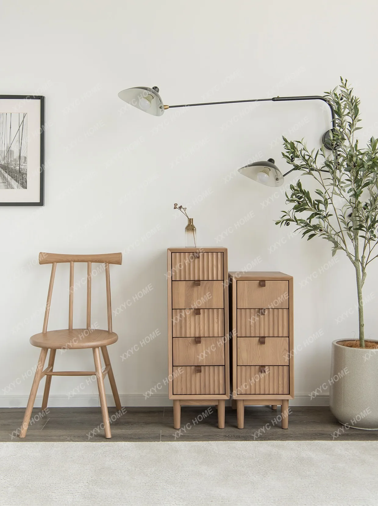 Wudou solid wood living room small vertical cabinet ash wood corner drawer bedroom storage
Wudou solid wood living room small vertical cabinet ash wood corner drawer bedroom storage