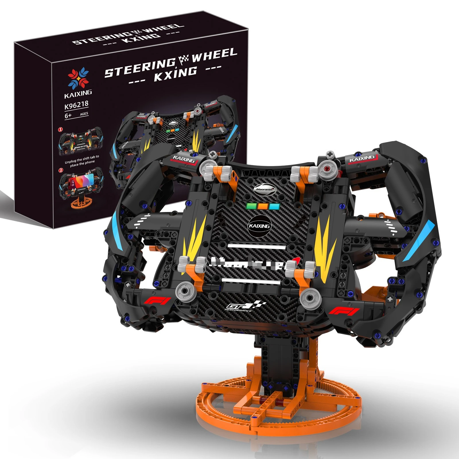 935 шт., строительный блок на руле, имитация гоночных колес, модель, держатель для мобильного телефона, подставка, креативный праздничный подарок, сборная игрушка
935 шт., строительный блок на руле, имитация гоночных колес, модель, держатель для мобильного телефона, подставка, креативный праздничный подарок, сборная игрушка