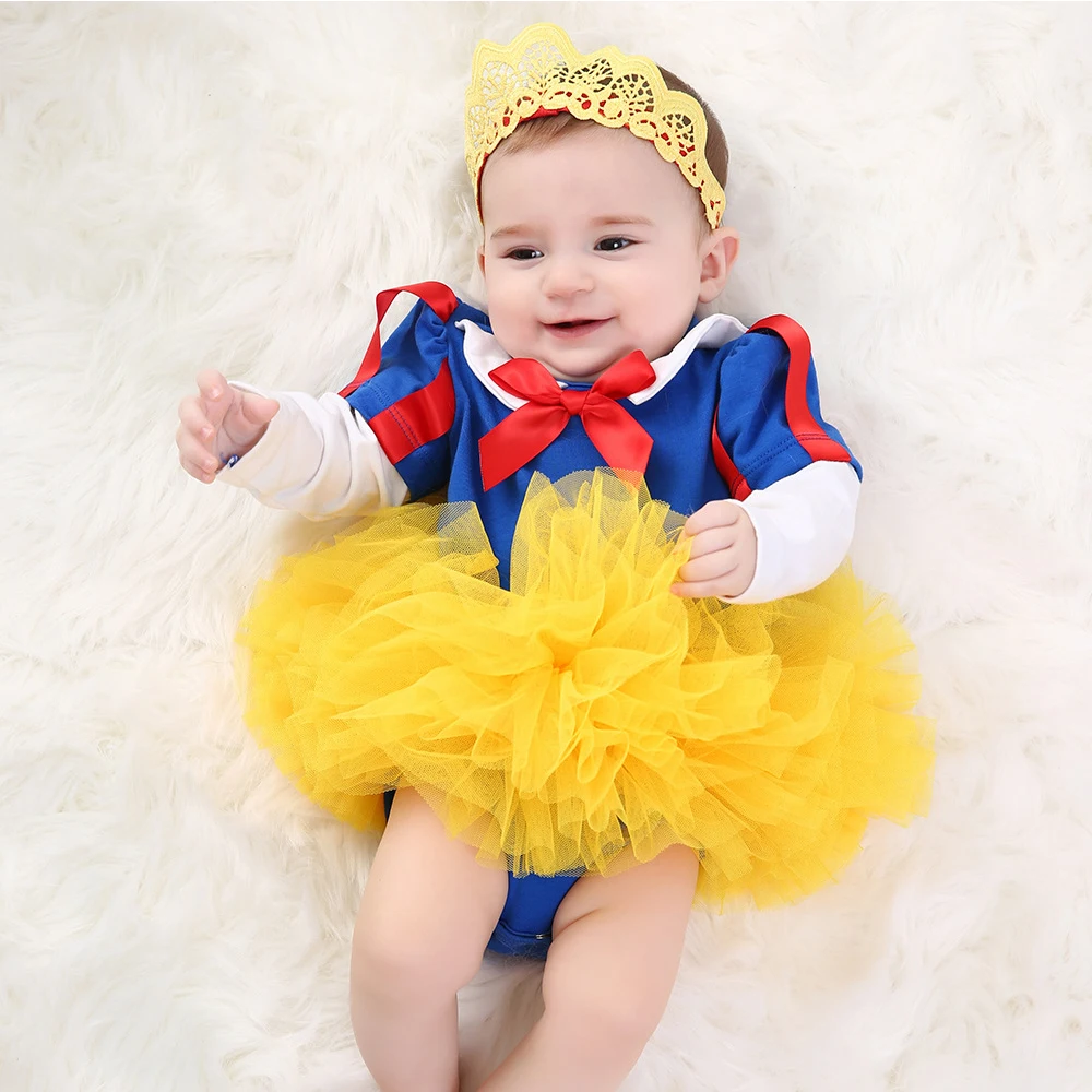 2PCS Romper Set for Toddler Baby Girl Snow White Costume Infant Clothing Autumn Long Sleev Shirt+Tutu Dress Fancy Birthday Party
2PCS Romper Set for Toddler Baby Girl Snow White Costume Infant Clothing Autumn Long Sleev Shirt+Tutu Dress Fancy Birthday Party