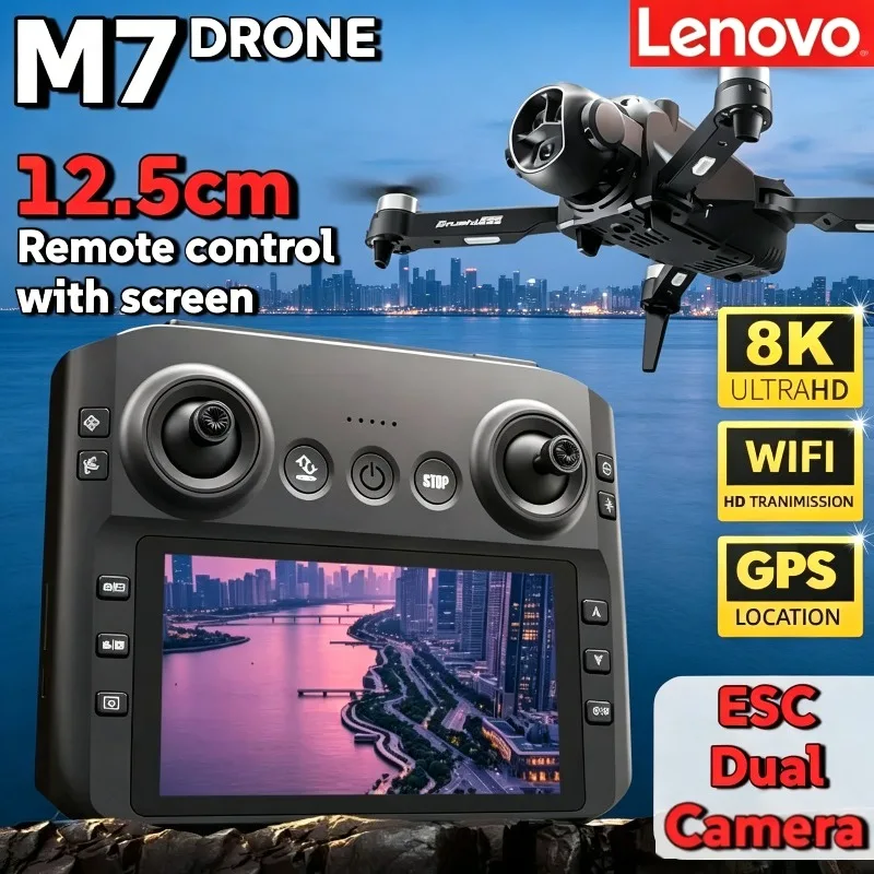 Lenovo M7 RC 8K Drone HD Quadcopter Portable Foldable Remote Control Aircraft WiFi Dual Camera Professional Aerial Photography
Lenovo M7 RC 8K Drone HD Quadcopter Portable Foldable Remote Control Aircraft WiFi Dual Camera Professional Aerial Photography