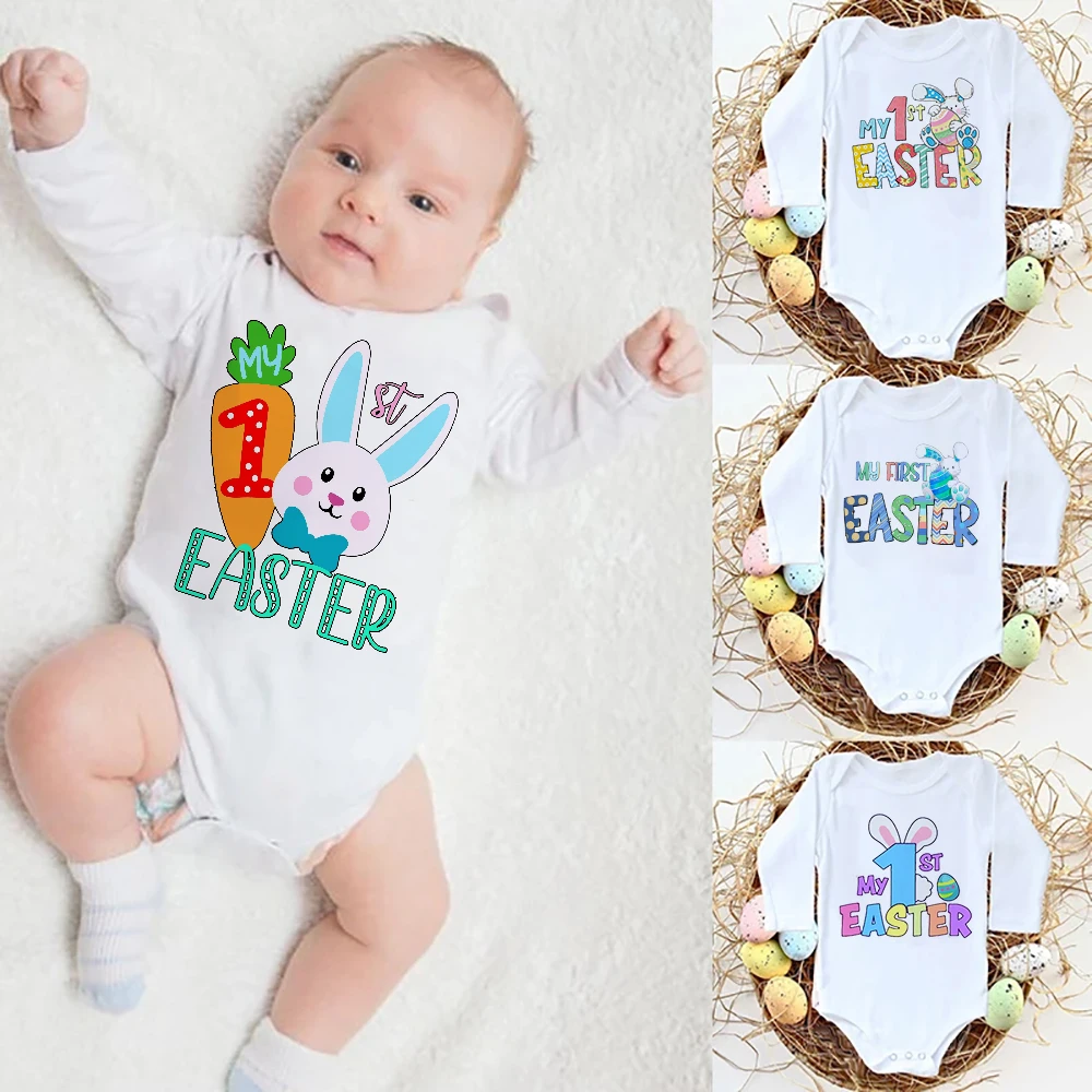 My 1st Easter Bunny Print Baby Jumpsuit Infant Easter Party Clothes Bodysuit Newborn Long Sleeve Jumpsuit Babies Holiday Outfit
My 1st Easter Bunny Print Baby Jumpsuit Infant Easter Party Clothes Bodysuit Newborn Long Sleeve Jumpsuit Babies Holiday Outfit