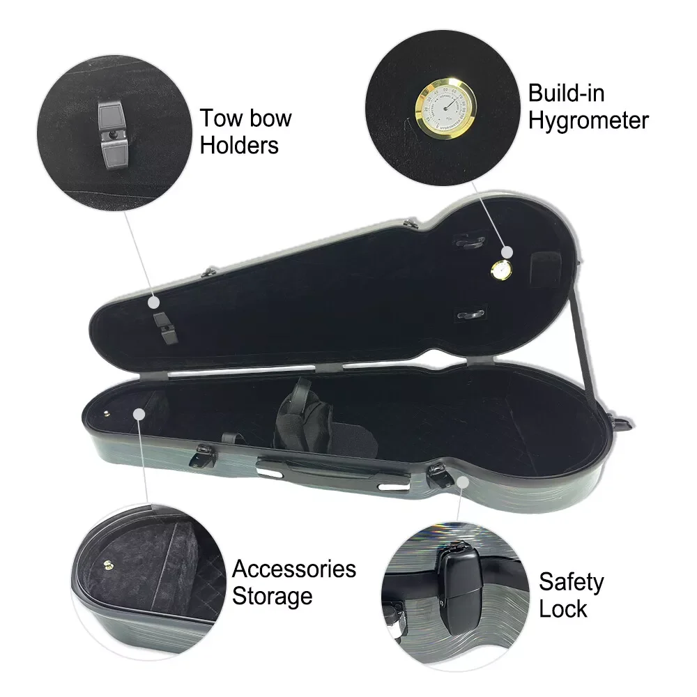 white 15 to 16.5inch Carbon Fiber Viola Case 4/4 Size Buckle Safe Handle And Strap
white 15 to 16.5inch Carbon Fiber Viola Case 4/4 Size Buckle Safe Handle And Strap