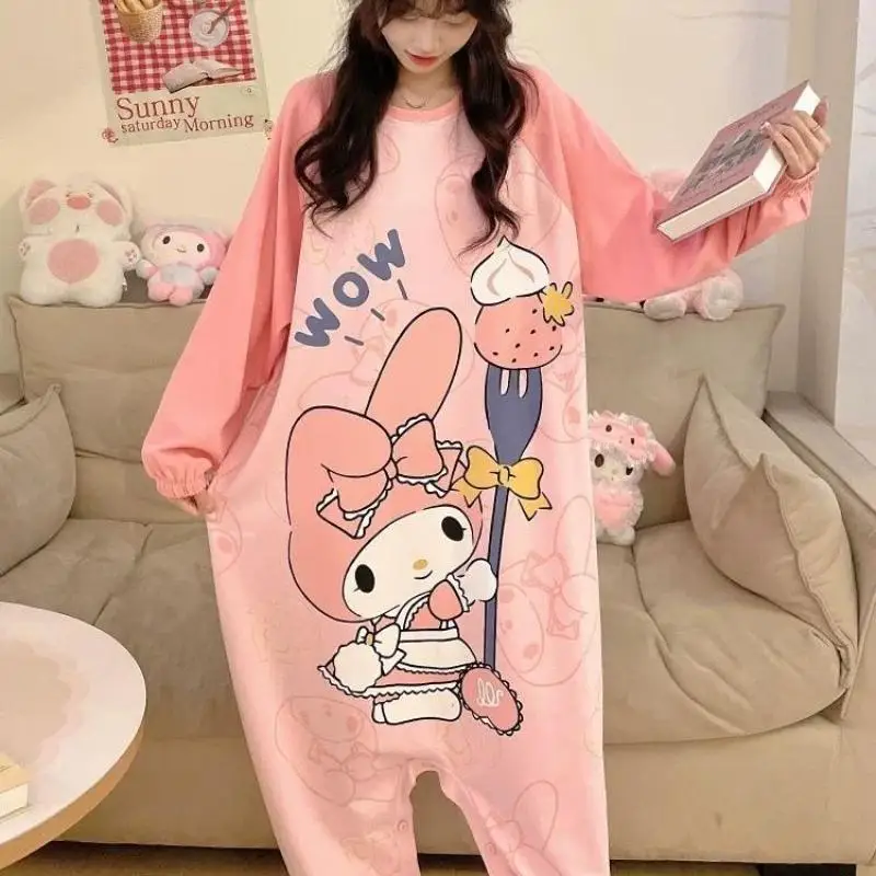 Sanrios Cartoon Pajamas My Melody Cute Sleeping Bag Girl New Style Student Fashion Thin Loose Comfortable Casual Home Clothes
Sanrios Cartoon Pajamas My Melody Cute Sleeping Bag Girl New Style Student Fashion Thin Loose Comfortable Casual Home Clothes