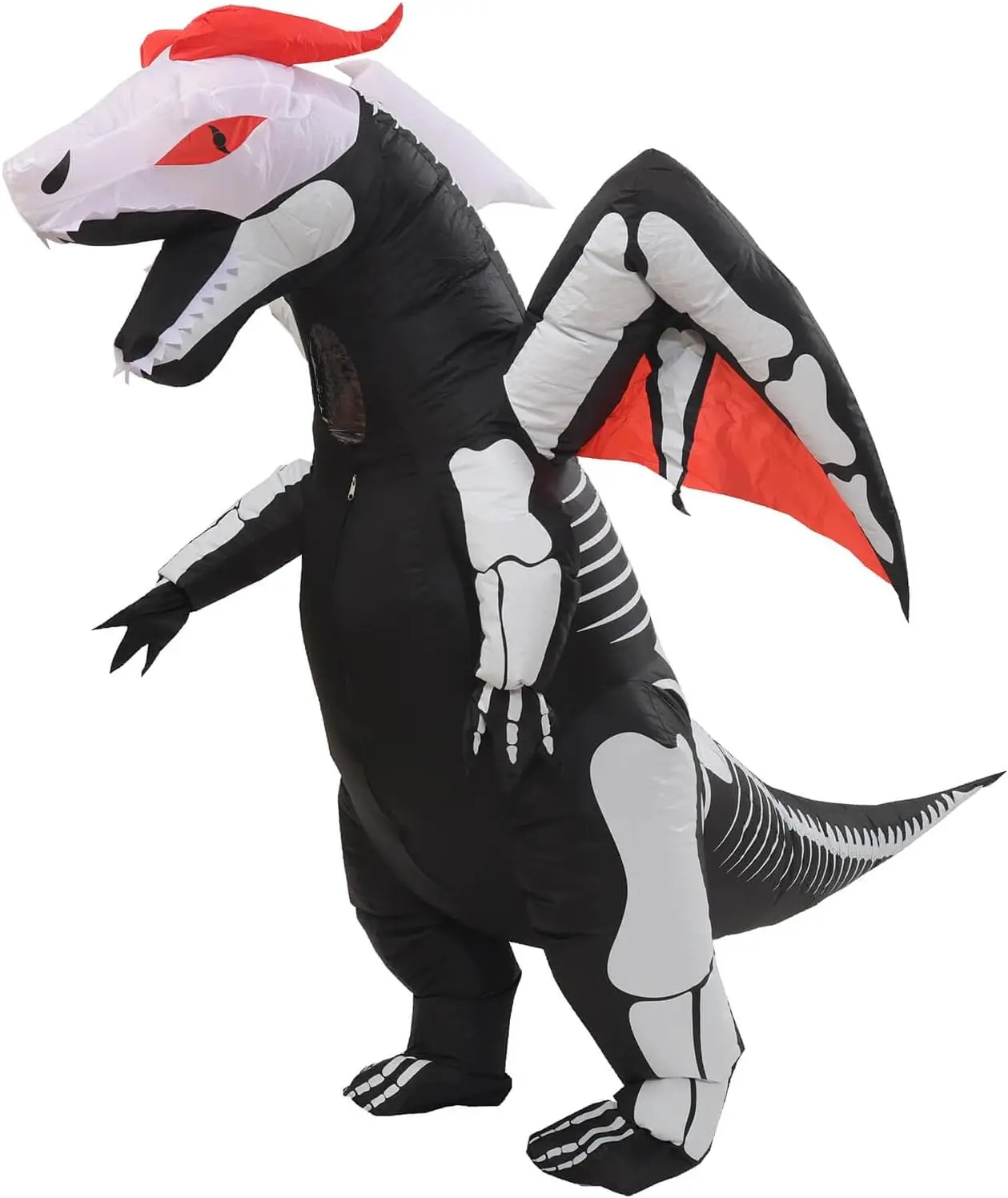 Inflatable Skeleton Dinosaur Costume with Wings for Halloween Cosplay Party
Inflatable Skeleton Dinosaur Costume with Wings for Halloween Cosplay Party