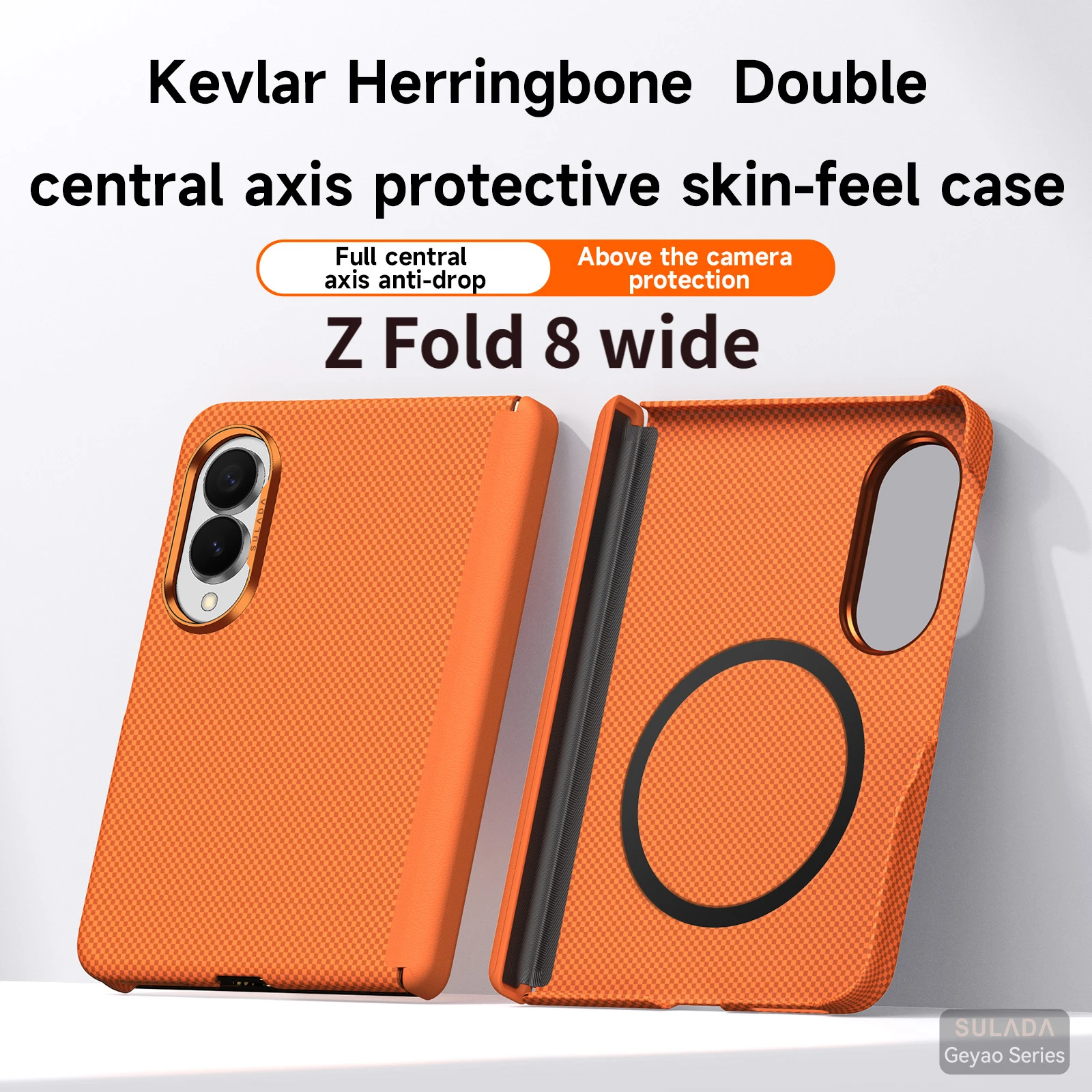 High Quality Business Carbon Fiber Texture for Magsafe Case for Samsung Z Fold 8 wide Slim Hinge Full-Protect Anti-drop Cover
High Quality Business Carbon Fiber Texture for Magsafe Case for Samsung Z Fold 8 wide Slim Hinge Full-Protect Anti-drop Cover