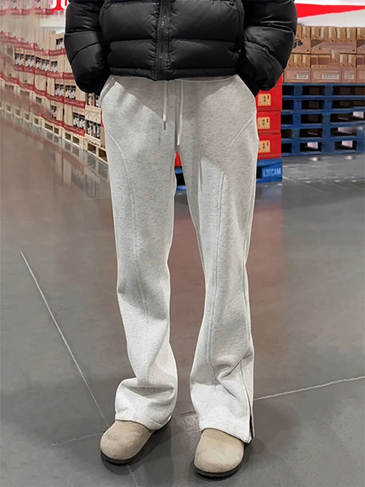 Cool Men's Fce Lined Flared Casual Pants Autumn Winter Straight Leg Pants Youthful Sle Heavy Du Diagonal Cut Sweatpants
Cool Men's Fce Lined Flared Casual Pants Autumn Winter Straight Leg Pants Youthful Sle Heavy Du Diagonal Cut Sweatpants