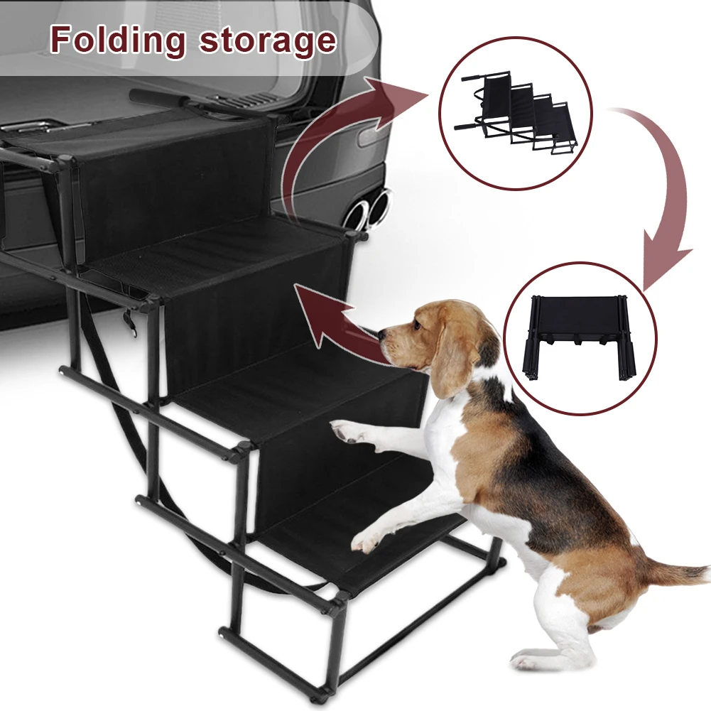 4 Steps Pet Ramp Auto Travel Ladder with Nonslip Surface Pet Ladder Folding Pet Stairs Ramp Portable Dog Stairs for Car
4 Steps Pet Ramp Auto Travel Ladder with Nonslip Surface Pet Ladder Folding Pet Stairs Ramp Portable Dog Stairs for Car