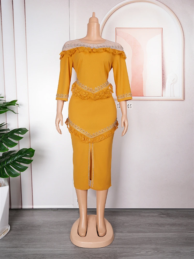 African Dresses For Women 2023 Summer Autumn Africa Clothing Short Sleeve Dress Sexy O-Neck Slim Dress Office Lady Party
African Dresses For Women 2023 Summer Autumn Africa Clothing Short Sleeve Dress Sexy O-Neck Slim Dress Office Lady Party