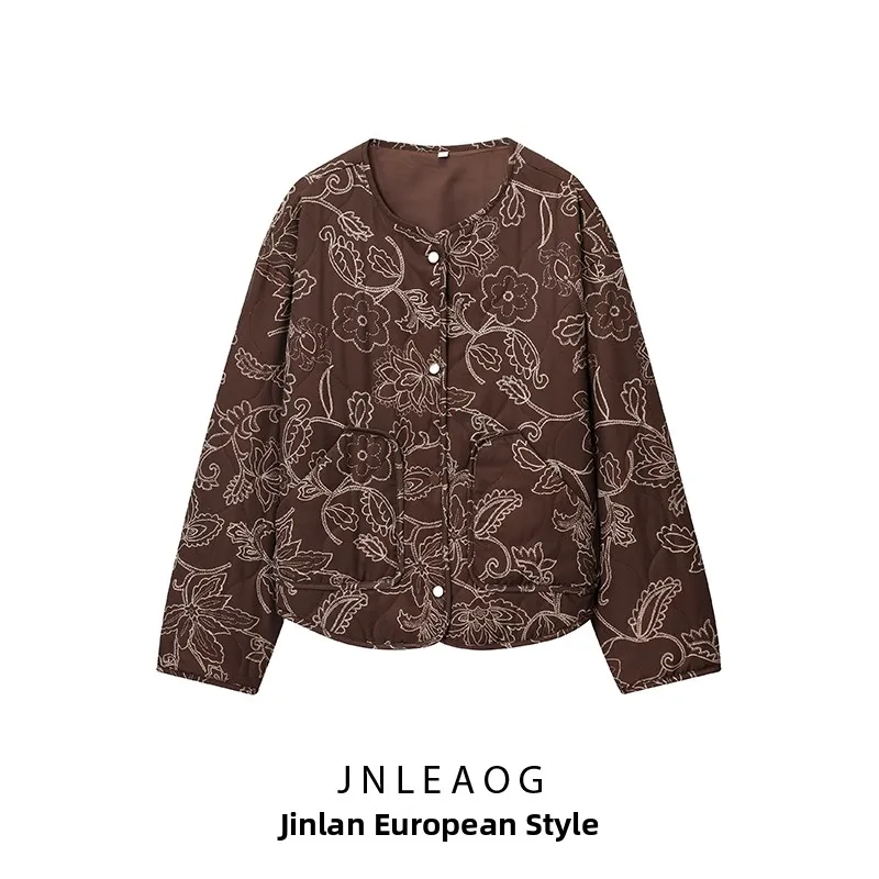 JNLEAOG Новая осенняя женская модная хлопковая куртка-пальто с длинными рукавами, круглым вырезом, на одной пуговице, без капюшона, для повседневной носки
JNLEAOG Новая осенняя женская модная хлопковая куртка-пальто с длинными рукавами, круглым вырезом, на одной пуговице, без капюшона, для повседневной носки