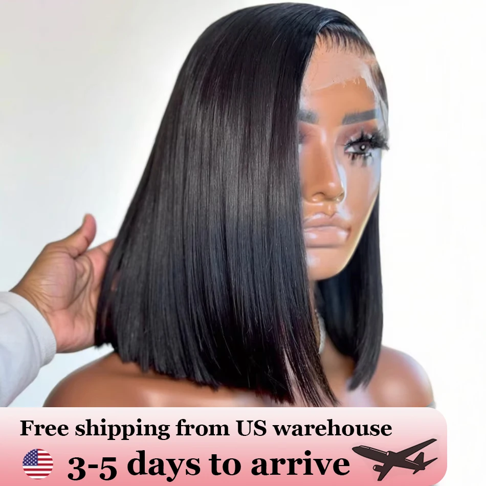 Brazilian Straight Short Bob 13x4 Transparent Lace Front Wigs 100% Human Hair Pre Plucked 4x4 Closure Lace Wigs For Black Women
Brazilian Straight Short Bob 13x4 Transparent Lace Front Wigs 100% Human Hair Pre Plucked 4x4 Closure Lace Wigs For Black Women