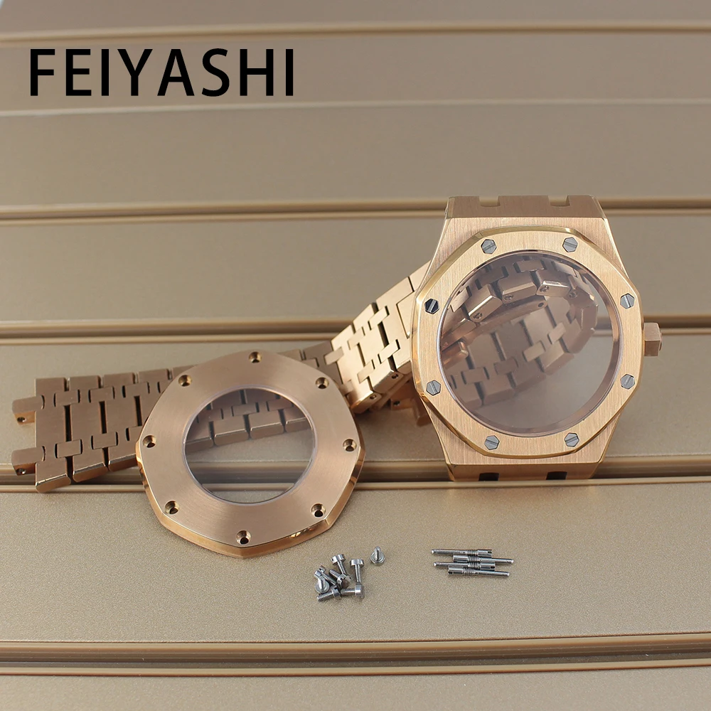 FEIYASHI 41mm Octagonal Watch Case Bracelet Glass Back For NH34 NH35 NH36/38 NH72 Movement 31mm Dial Sapphire Crystal Waterproof
FEIYASHI 41mm Octagonal Watch Case Bracelet Glass Back For NH34 NH35 NH36/38 NH72 Movement 31mm Dial Sapphire Crystal Waterproof