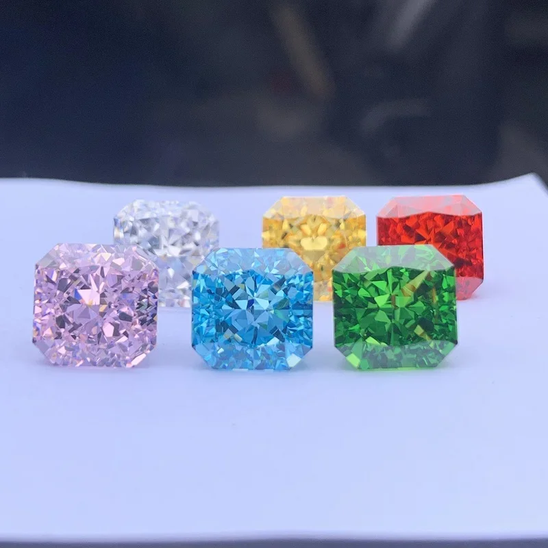 YanYao Jewelry High Quality Square Octagonal Crushed Ice Cut Cubic Zirconia Loose Stone CZ 6X6mm to 12x12mm
YanYao Jewelry High Quality Square Octagonal Crushed Ice Cut Cubic Zirconia Loose Stone CZ 6X6mm to 12x12mm
