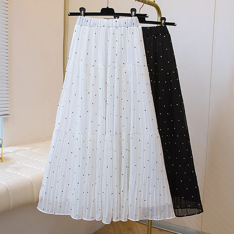 plus Size Women's Summer 2026 New Chiffon Half Skirt Flared Pleated Midi Skirt Loose Fit Commute Artistic Style mid Waist
plus Size Women's Summer 2026 New Chiffon Half Skirt Flared Pleated Midi Skirt Loose Fit Commute Artistic Style mid Waist