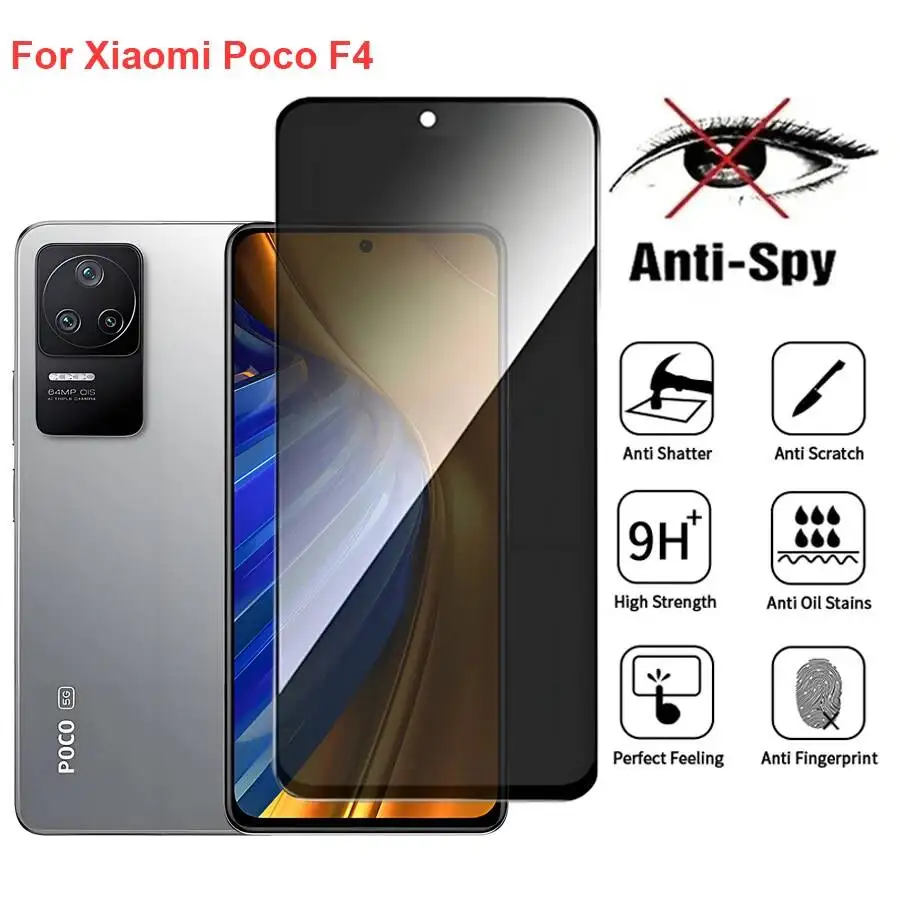 Poco F4 Anti Spy Privacy Tempered Glass Protector Compatible For Xiaomi Pocof4 Full Cover Screen Phone Film
Poco F4 Anti Spy Privacy Tempered Glass Protector Compatible For Xiaomi Pocof4 Full Cover Screen Phone Film