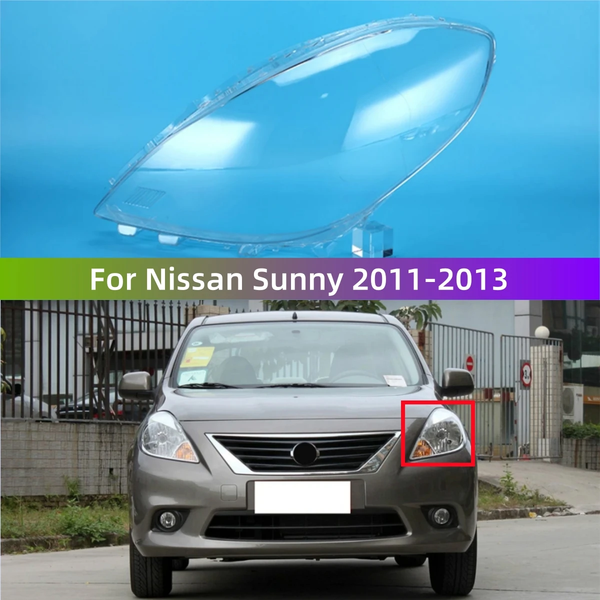 For Nissan Sunny 2011 2012 2013 Accessories Cars Headlights Lights Glass Replace The Original Lampshade
For Nissan Sunny 2011 2012 2013 Accessories Cars Headlights Lights Glass Replace The Original Lampshade