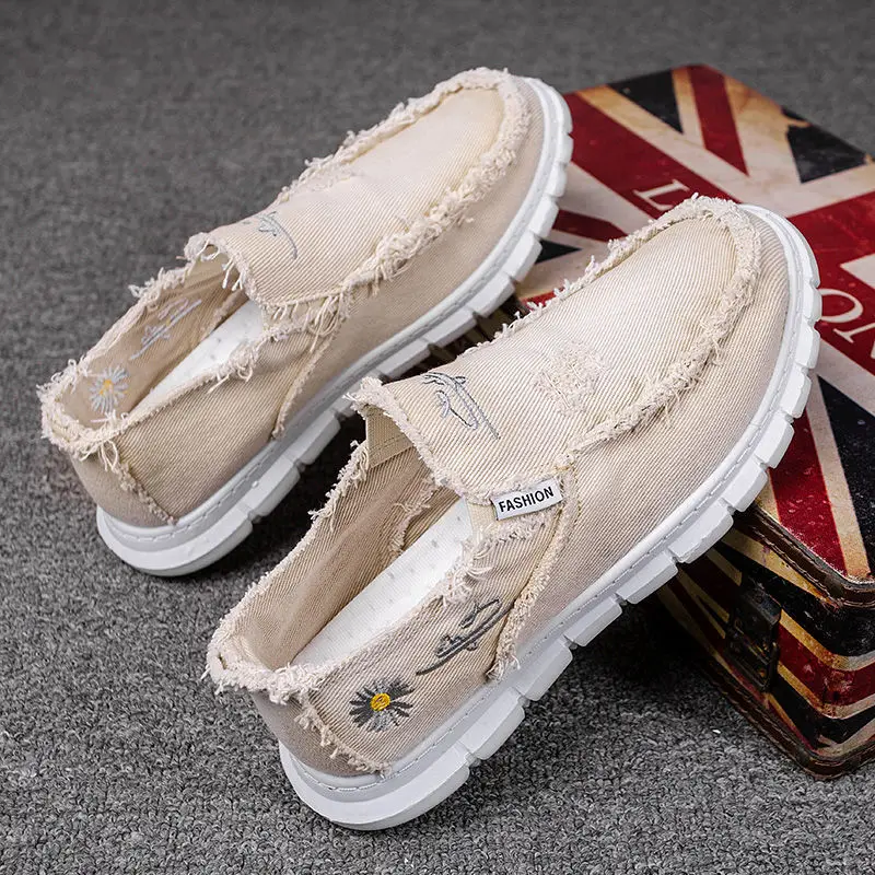New Casual Frayed Canvas Shoes For Men Summer Breathable Espadrilles Man Slip On Distressed Sneakers Male Ultra Light Boat Shoes
New Casual Frayed Canvas Shoes For Men Summer Breathable Espadrilles Man Slip On Distressed Sneakers Male Ultra Light Boat Shoes