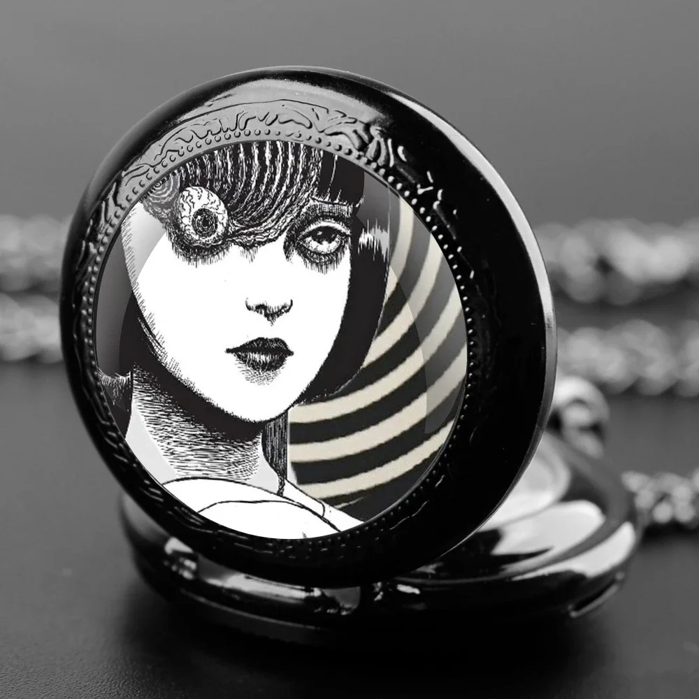 Japanese Horror Manga Pendant Dome Quartz Pocket Watches Arabic Numeral Dial Vintage Men Women Kids Necklace Creative Clock Gift
Japanese Horror Manga Pendant Dome Quartz Pocket Watches Arabic Numeral Dial Vintage Men Women Kids Necklace Creative Clock Gift