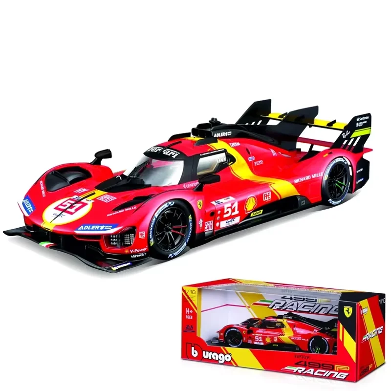 1:24 Bburago New Product Ferrari 499p 51 Racing Car Le Mans Champion Alloy Luxury Vehicle Toys Diecast Model Edition Car Gift
1:24 Bburago New Product Ferrari 499p 51 Racing Car Le Mans Champion Alloy Luxury Vehicle Toys Diecast Model Edition Car Gift
