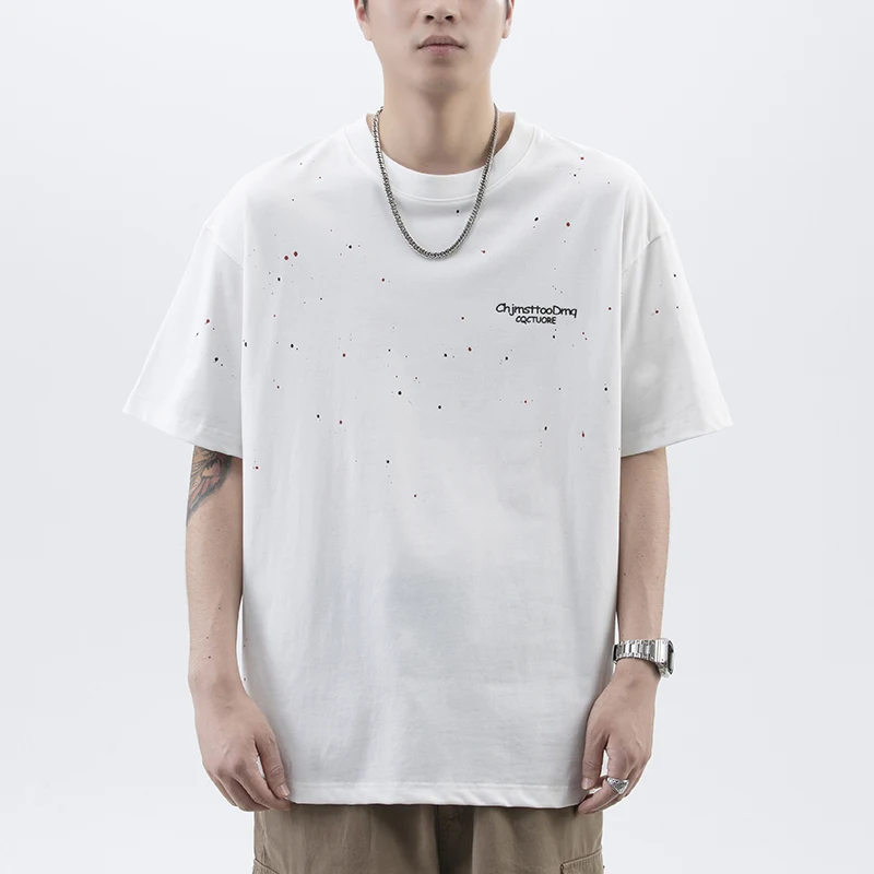SL9931 American tide loose casual fashion trend versatile men's T short-sleeved personality printing splash ink
SL9931 American tide loose casual fashion trend versatile men's T short-sleeved personality printing splash ink